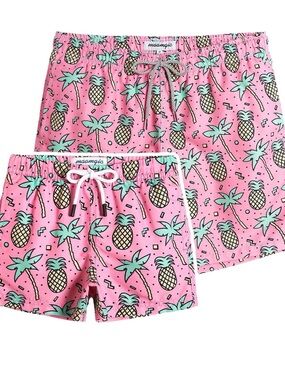 Maamgic Pink Pineapple Print Boy’s Shorts